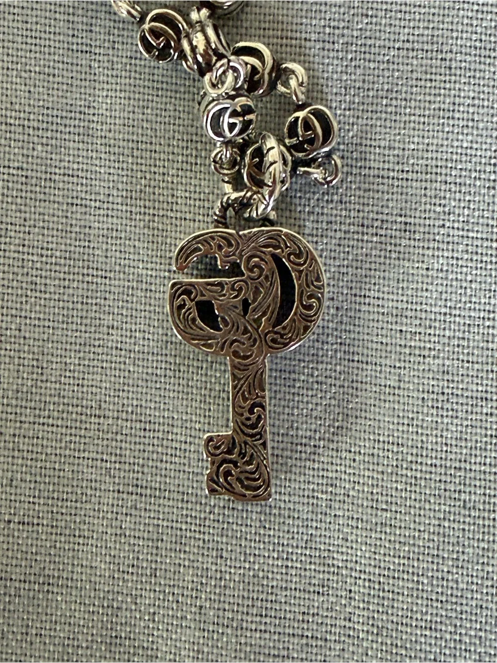 GG Marmont key pendant necklace